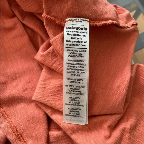 Patagonia Orange Amber Dawn Dress - Picture 13 of 14
